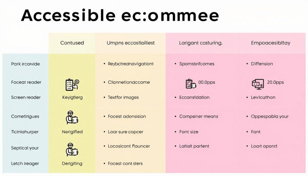 accessible ecommerce features table